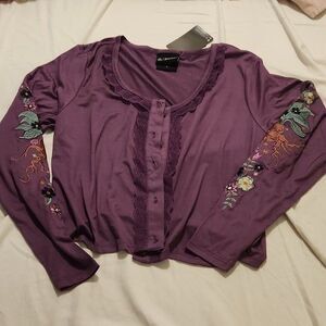 Harry potter mandrake herbology cardigan nwt 0x